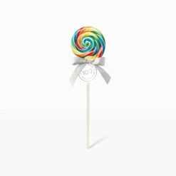 Rainbow Blast Lollipops -HAMMOND'S CANDIES Shop LC08115Lollipop 2oz RainbowBlast edit