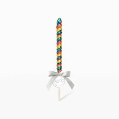 Rainbow Blast Spiral Lollipops