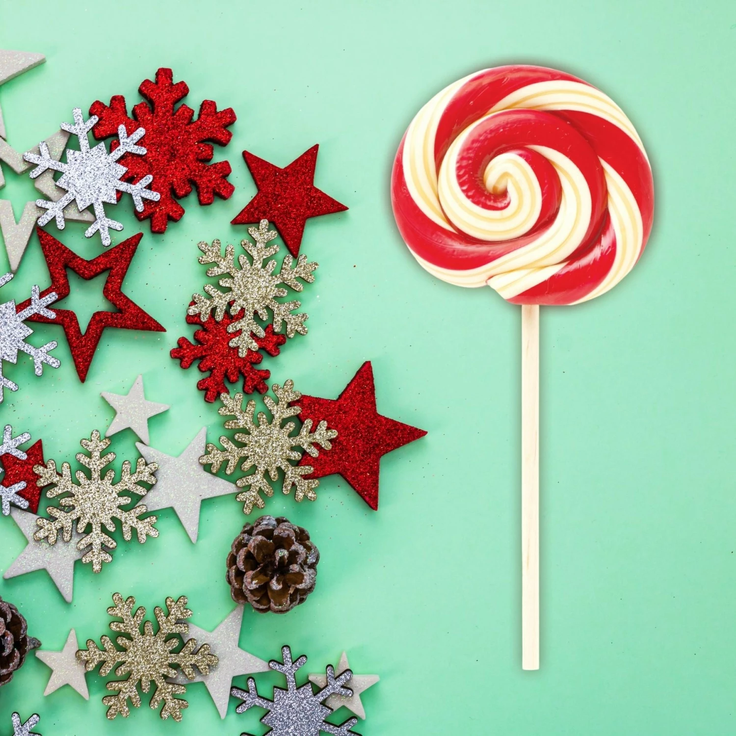 Organic Mint Lollipops 2 Organic Mint Lollipops - Image 2