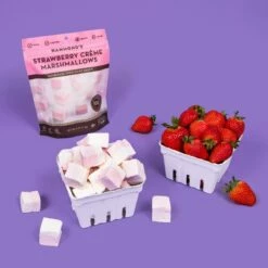 Strawberry Crème Marshmallows -HAMMOND'S CANDIES Shop S3 strawberry