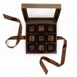 Assorted Chocolate Covered Marshmallow Brown Box
