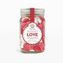 Gummy Love Hearts Mason Jar