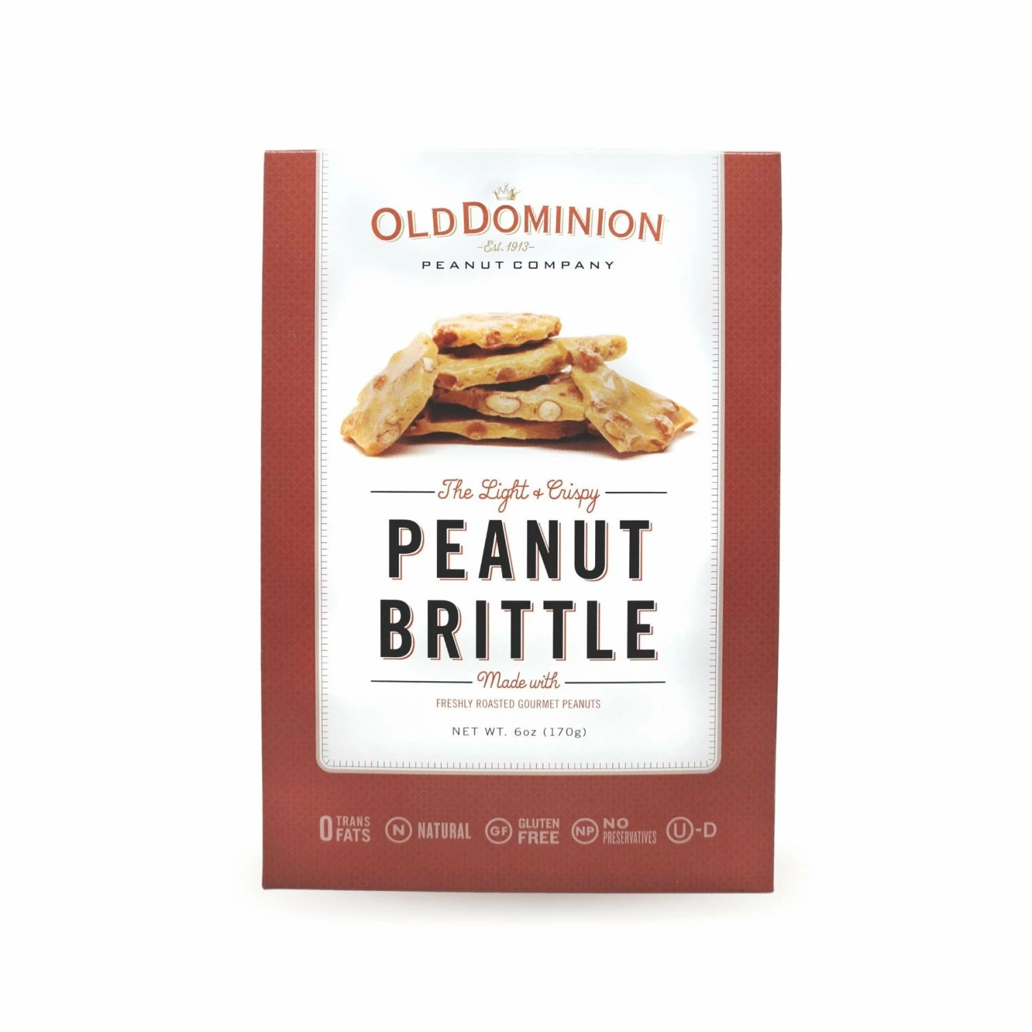 Old Dominion Peanut Brittle 6 Oz. Box 1 Old Dominion Peanut Brittle 6 Oz. Box