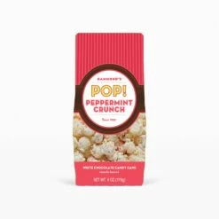 Holiday White Chocolate Peppermint Crunch Popcorn