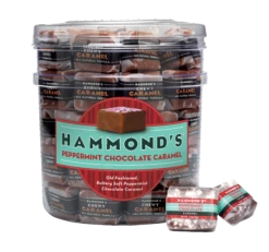 Chocolate Peppermint Caramels